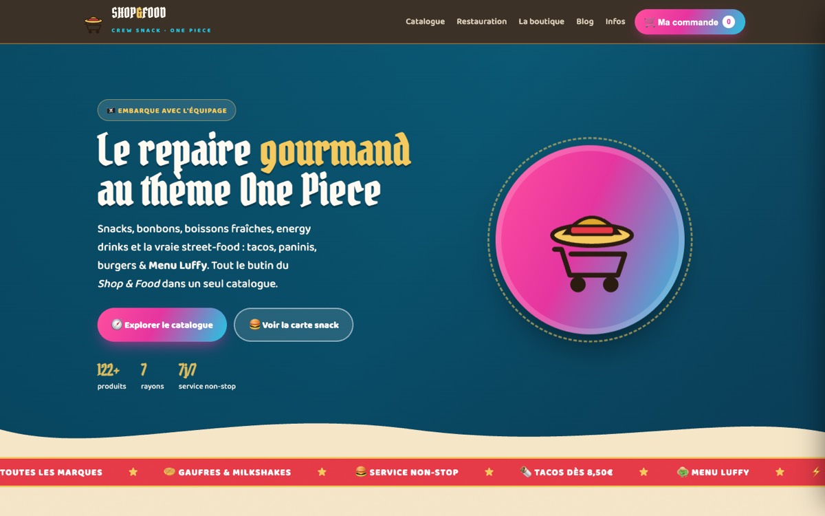 Shop & Food — catalogue e-commerce local